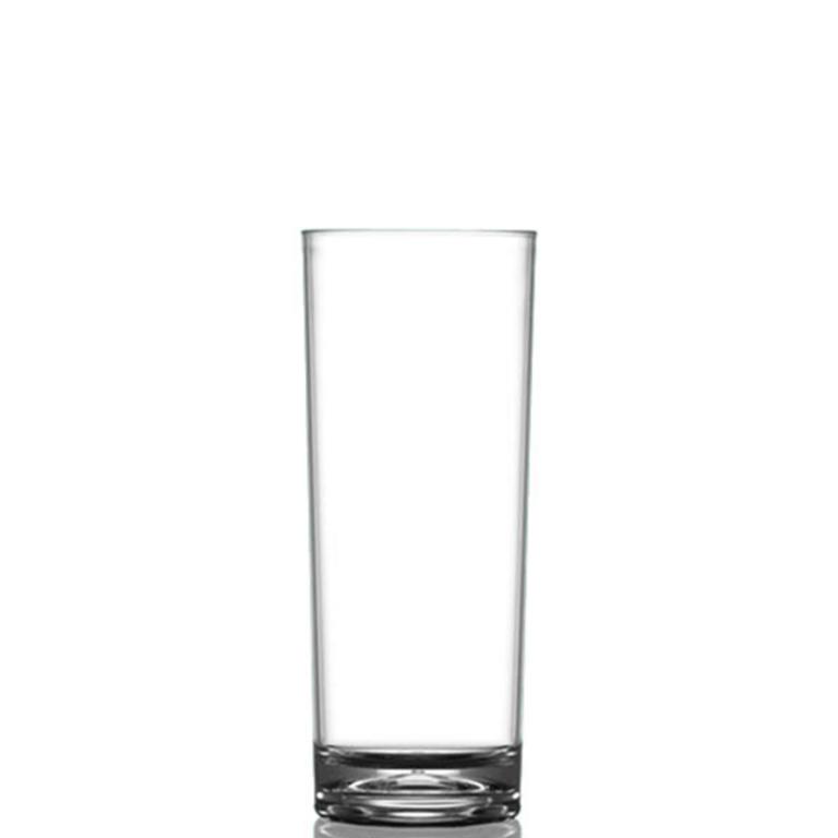 Longdrink. dit transparante Kunststofglas met een inhoud van 34 cl is geschikt voor zowel bedrukking als gravering